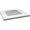 Ekena Millwork Arch Top Surface Mount PVC Gable Vent: Functional, w/ 3-1/2"W x 1"P Standard Frame, 18"W x 18"H GVPAR18X1801SF - alternate 4